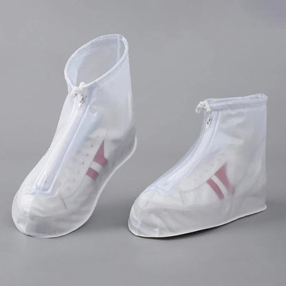 Waterproof Shoe Covers with Zipper & Adjustable Drawstring