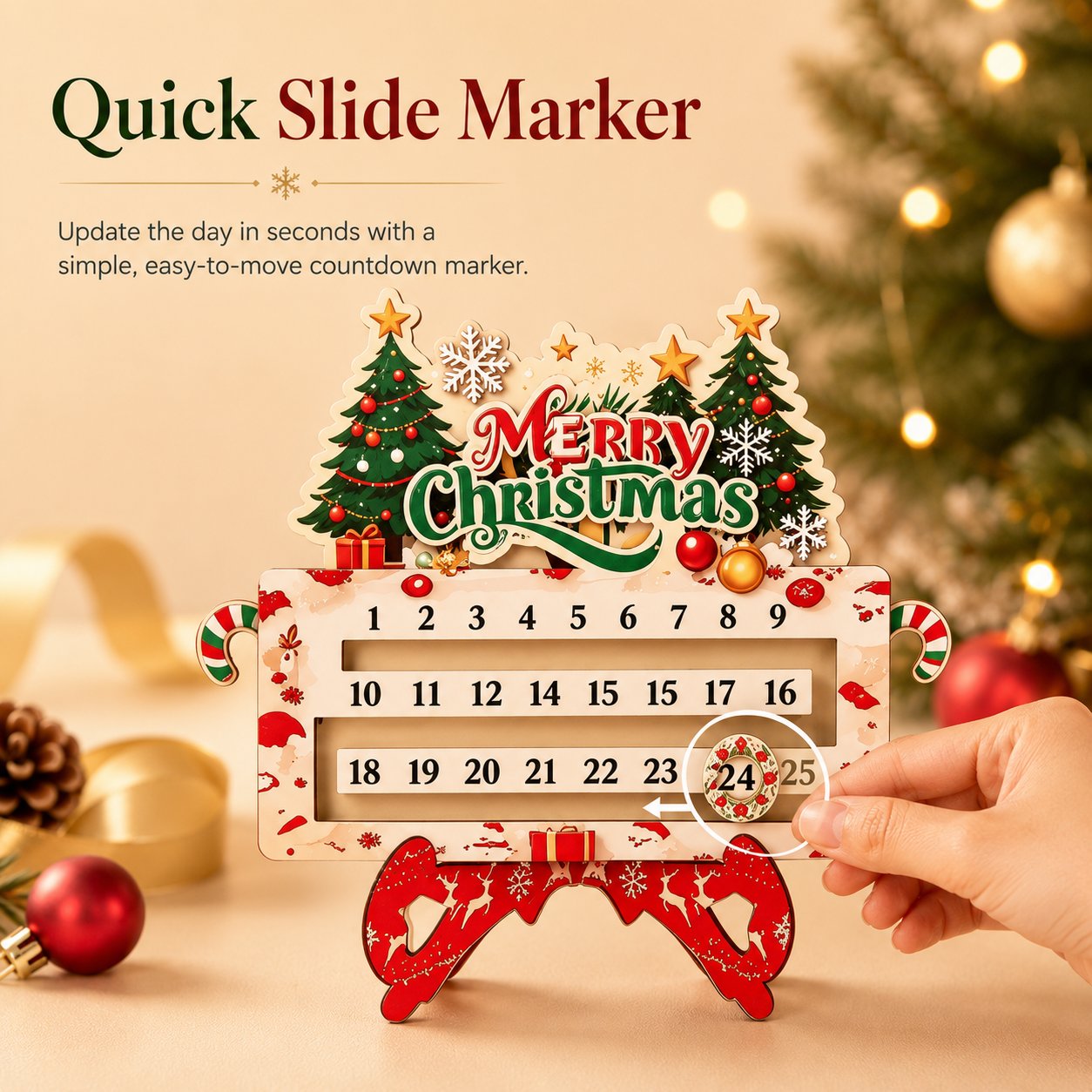 🎄25-Day Christmas Countdown Ornament