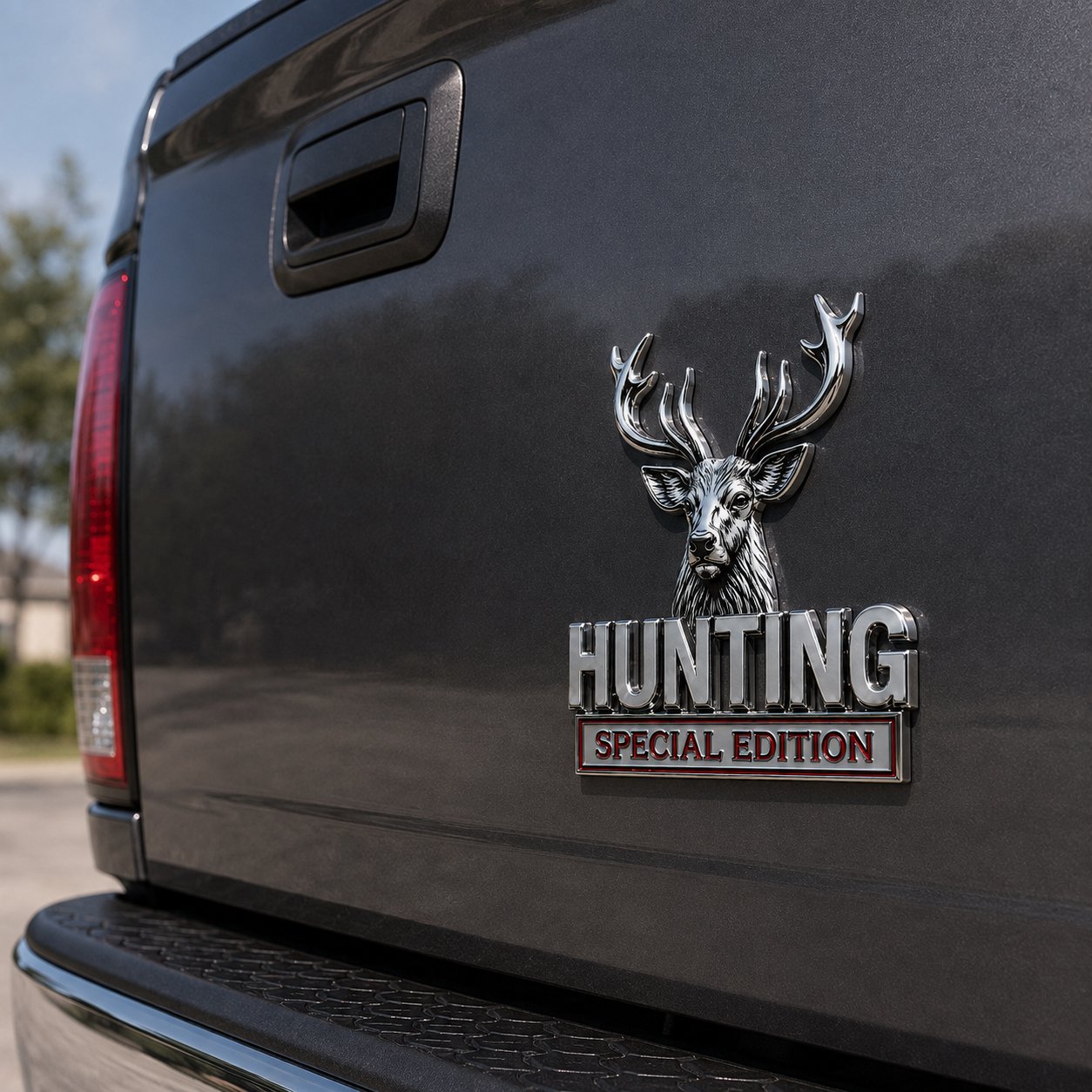 🦌 Premium 3D Deer Emblem Sticker – Upgrade Your Vehicle With Outdoor Style