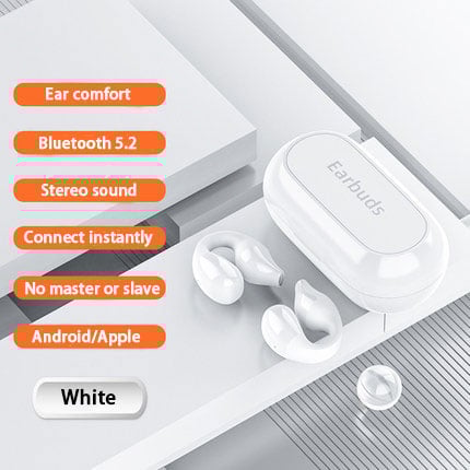 Trådlösa hörlurar med öronklämma och benledning🎧