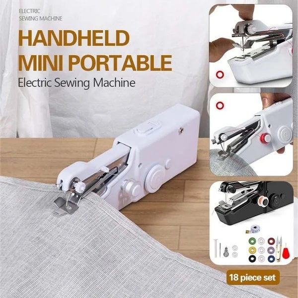 Handhållen mini-elektrisk symaskin [Gör ditt liv enklare