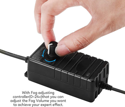 💨⚡ 12-LED Ultrasonic Mist Maker Fogger – Creates cool mist & colourful light – Perfect for humidifiers, fountains or Halloween decor – runs quietly in water 💧✨