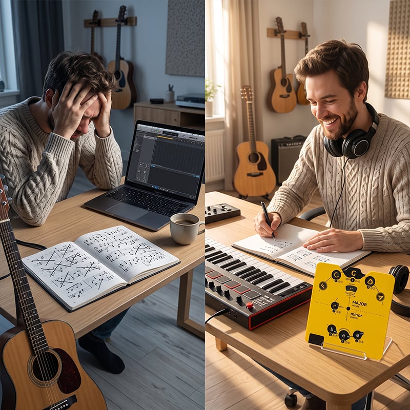 The Music Theory Shortcut Musicians Are Discovering — A Visual Circle of Fifths Wheel That Makes Keys, Chords & Songwriting Finally Easy