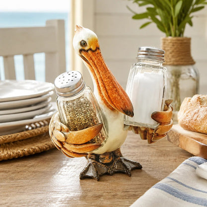 🐬Coastal Animal Salt & Pepper Shaker Holder Set