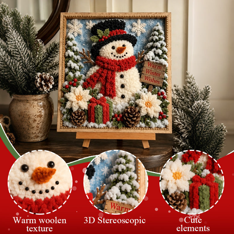 ⛄"Warm Winter Wishes" 3D Snowman DIY Kit