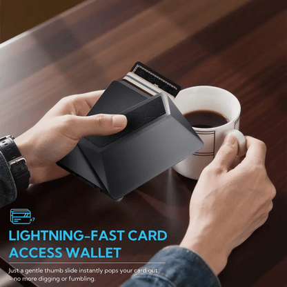 🔥Hot Sale 49% OFF🌟💰 Pop-up Compact Men's Metal Wallet with A Sliding Money Clip Mechanism