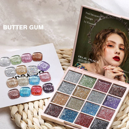 💅Ny modell 16 färger solid nagellacksbricka