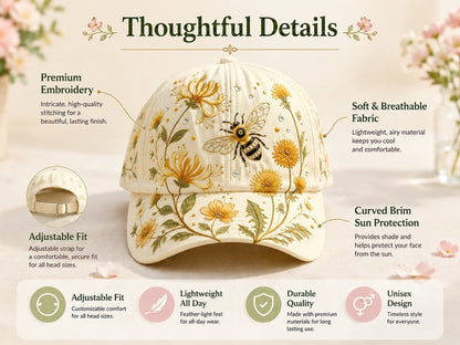 🌸🌿 Garden Morning Cap