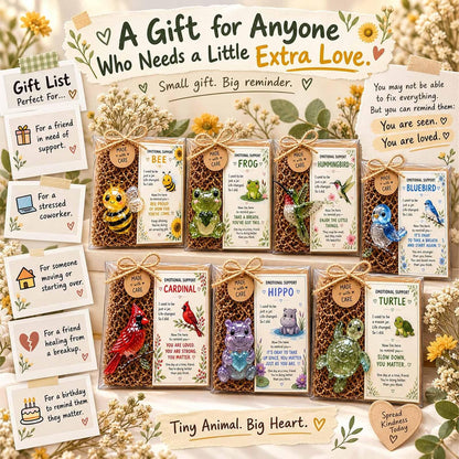 💌 Emotional Support Animal – Meaningful Encouragement Keepsake with Message Card & Gift-Ready Packaging ✨