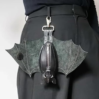 🦇Gothic Design Leather Bat Coin Purse