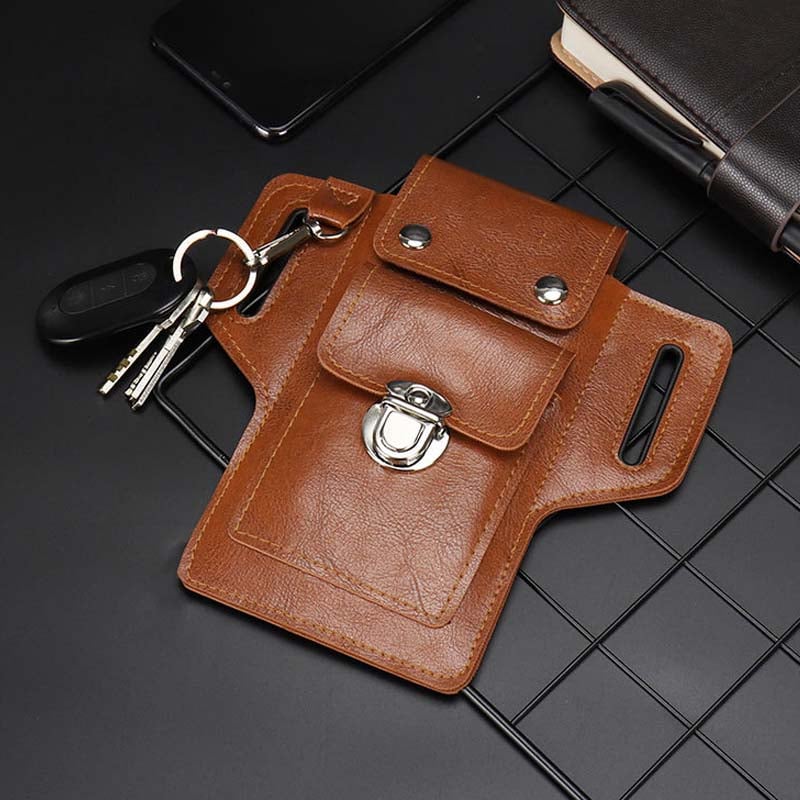 Men's Magnetic Double-Fastening Waterproof Waist Bag