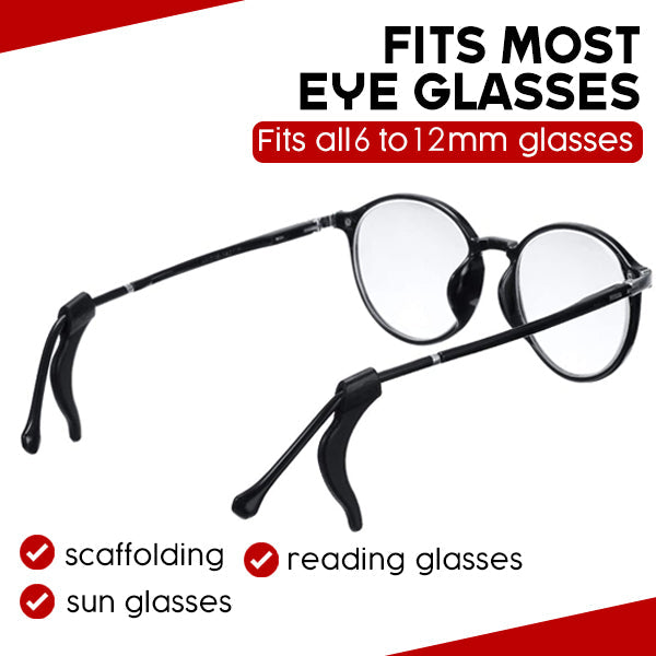 Halkfria glasögonöronhållare (3 par)