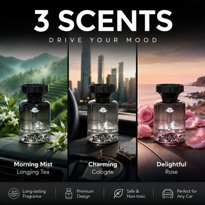 🥳2026 HOT SALE🥳🌿  Long-Lasting Car Air Freshener – Natural plant extracts, eliminates smoke & pet odours. Weeks of freshness. Mountain design. Breath easy! 💨✨