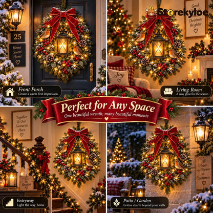 ✨🐦 A Robin Glow™ – Lighted Robin Christmas Wreath