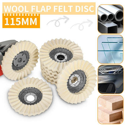 🔥Wool Felt Flap Discs Polishing Wheel