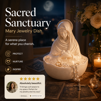🧕Elegant Resin Ornament: Devotional Icon Decorative Bowl – Table Decoration