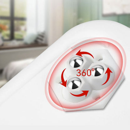 360° roterande hjul med 3 kulor