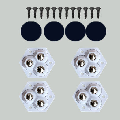 360° roterande hjul med 3 kulor