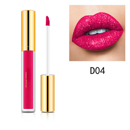 Hot sale-Metallic flytande diamantglitter läppstift