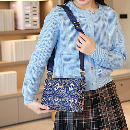 Crossbody-väska med flera fickor för kvinnor