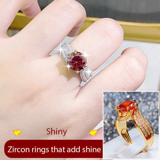 3 carat superglittrande elegant vintage damring