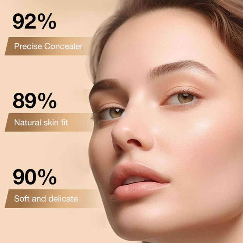 💥Bästsäljare 49% OFF🥰Moisturiserande lätt foundation stick med borste
