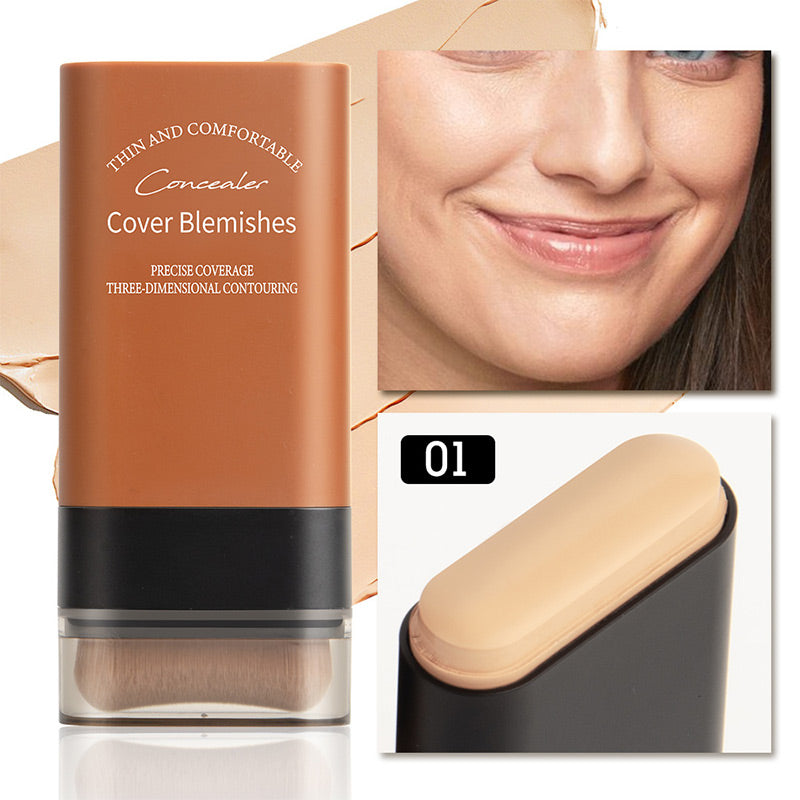 💥Bästsäljare 49% OFF🥰Moisturiserande lätt foundation stick med borste