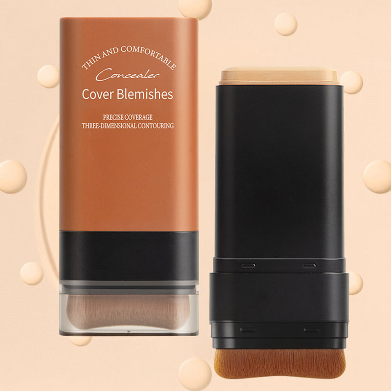 💥Bästsäljare 49% OFF🥰Moisturiserande lätt foundation stick med borste