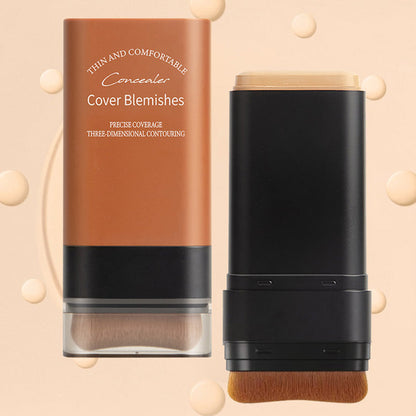 💥Bästsäljare 49% OFF🥰Moisturiserande lätt foundation stick med borste