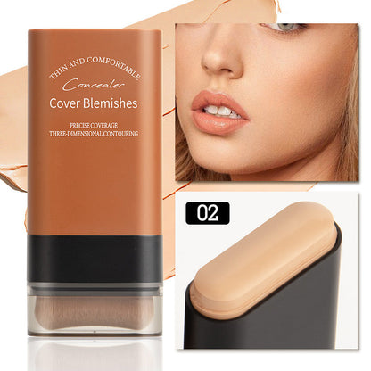 💥Bästsäljare 49% OFF🥰Moisturiserande lätt foundation stick med borste