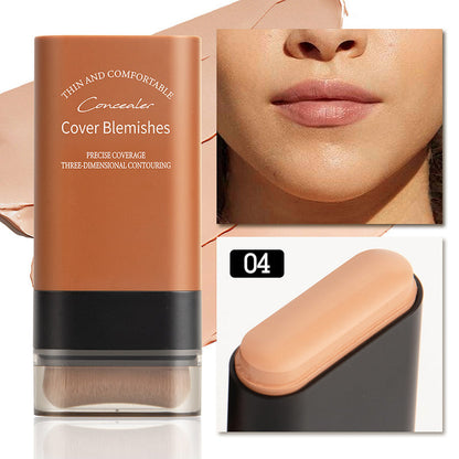 💥Bästsäljare 49% OFF🥰Moisturiserande lätt foundation stick med borste