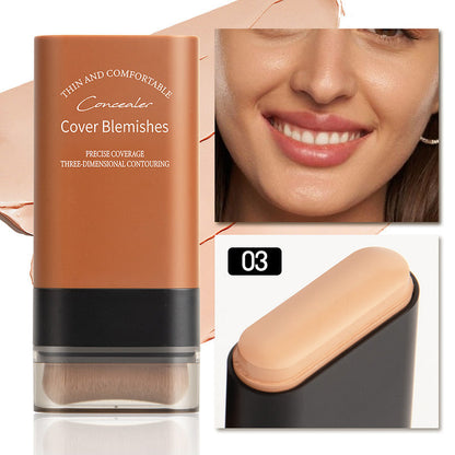 💥Bästsäljare 49% OFF🥰Moisturiserande lätt foundation stick med borste