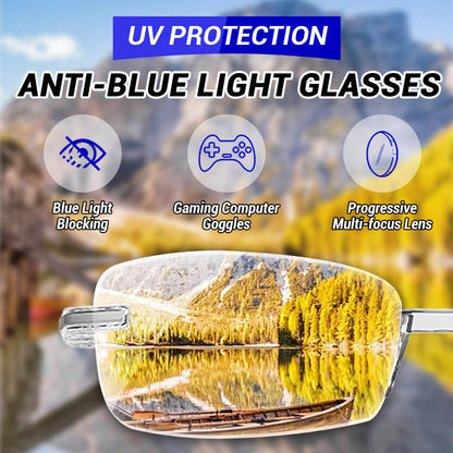 🔥Buy one pair, get one free🔥Stylish reading glasses with autofocus｜Blue light filter · All-day comfort and crystal-clear vision