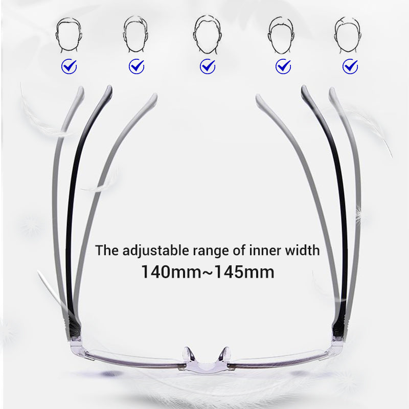🔥Buy one pair, get one free🔥Stylish reading glasses with autofocus｜Blue light filter · All-day comfort and crystal-clear vision