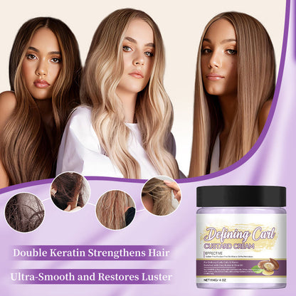 Vårdande och regenererande balsam för lockmotstånd - Lockfri, elastisk på några minuter! / Långvarig stylingkräm!