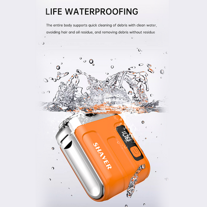 ⚡Portable Mini Men's Electric Shaver – AI Beard Sensing, Magnetic Head, Fast Charge ✨
