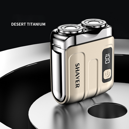 ⚡Portable Mini Men's Electric Shaver – AI Beard Sensing, Magnetic Head, Fast Charge ✨