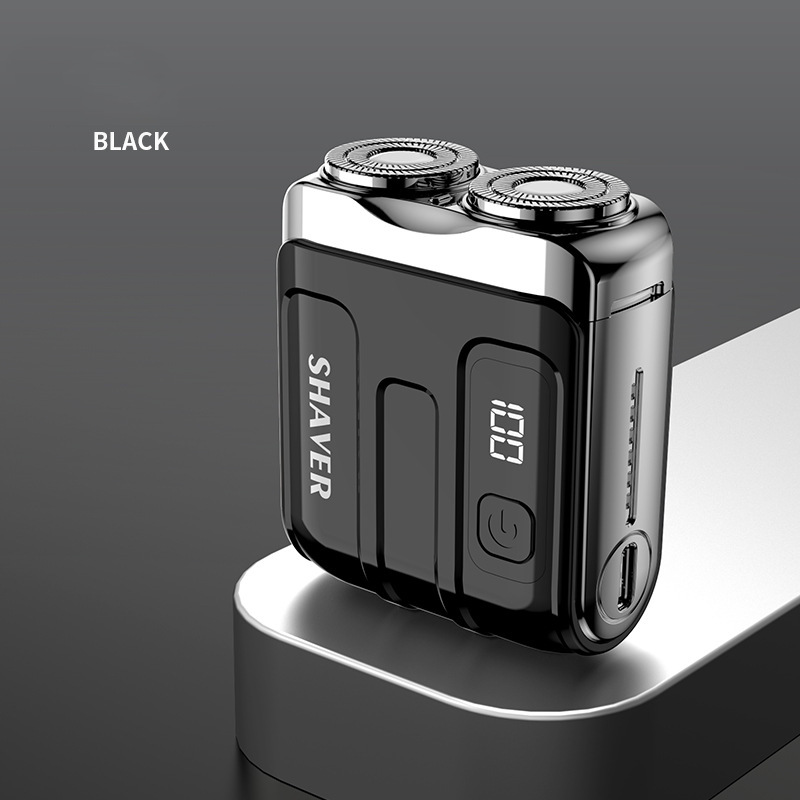⚡Portable Mini Men's Electric Shaver – AI Beard Sensing, Magnetic Head, Fast Charge ✨