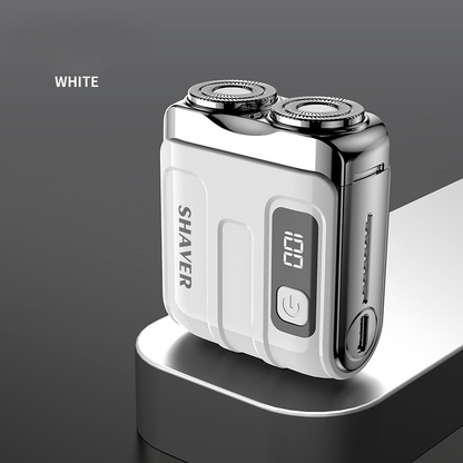 ⚡Portable Mini Men's Electric Shaver – AI Beard Sensing, Magnetic Head, Fast Charge ✨