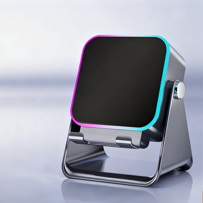 5-i-1 trådlös induktionshögtalare med Bluetooth och justerbart telefonstativ