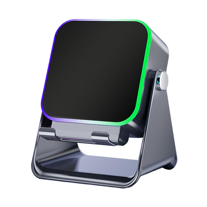 5-i-1 trådlös induktionshögtalare med Bluetooth och justerbart telefonstativ