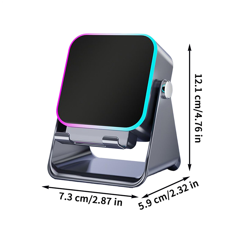 5-i-1 trådlös induktionshögtalare med Bluetooth och justerbart telefonstativ