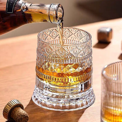 💎360° Rotating Whiskey Glass Tumbler✨🔥