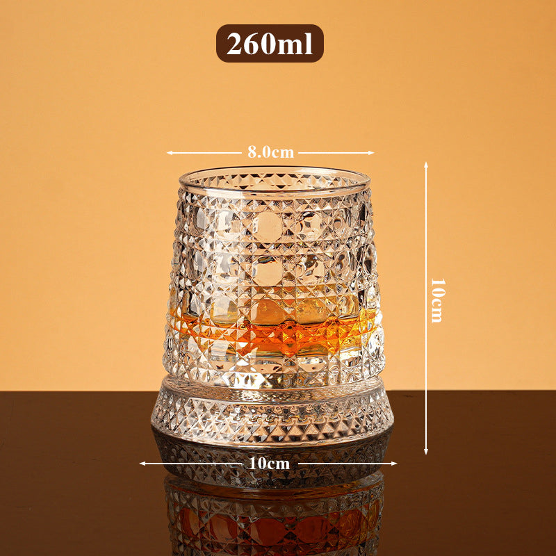 💎360° Rotating Whiskey Glass Tumbler✨🔥