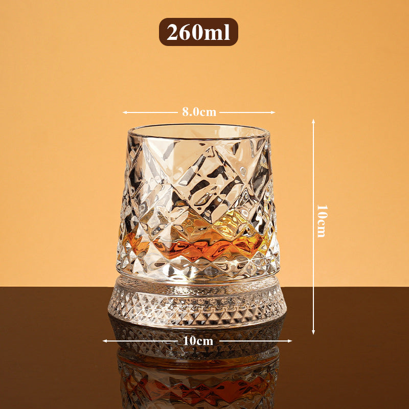 💎360° Rotating Whiskey Glass Tumbler✨🔥