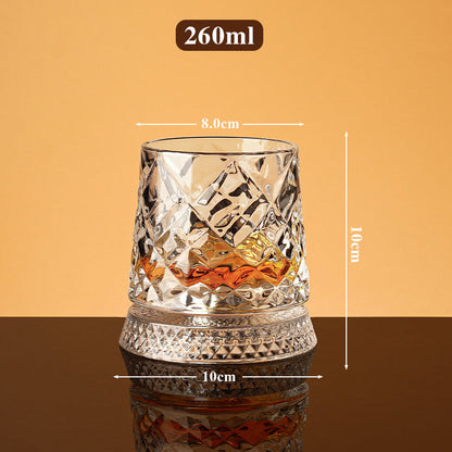 💎360° Rotating Whiskey Glass Tumbler✨🔥