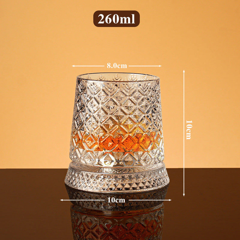 💎360° Rotating Whiskey Glass Tumbler✨🔥