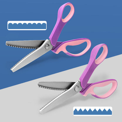 ✂️Multipurpose Pinking Shears Serrated Scissors✨Sharp Zigzag Edge Fray-Free Scissors for Sewing & DIY Crafts