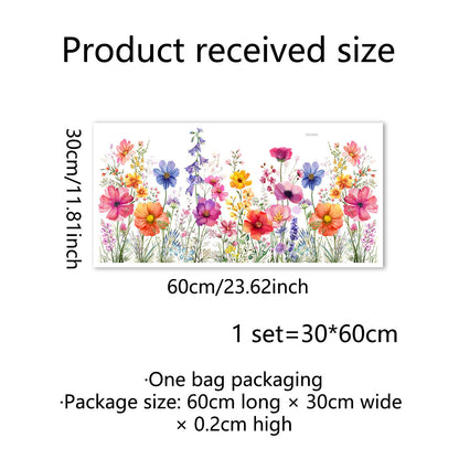 💐Colorful Floral Bouquet Window Sticker🖼️ Make Your Window Beautiful in Seconds! Cut to any size you like!