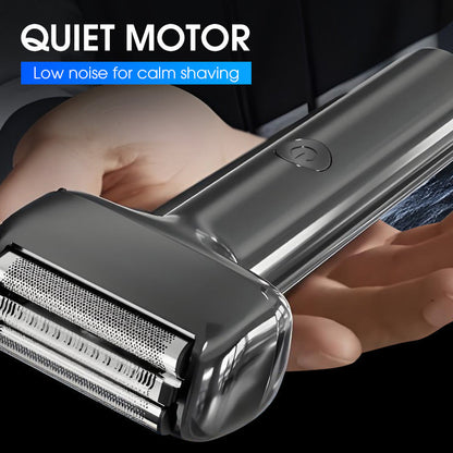 💎 Men’s Rechargeable Foil Electric Shaver – 3D Tilt Head, IPX6 Waterproof & USB-C Fast Charging ⚡🪒